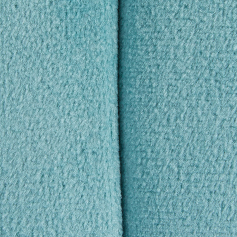 Velvet Pouf, Ice Blue Velvet