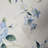 floral Wallpaper rolls blue flowers rustic white cream faux textile 3D