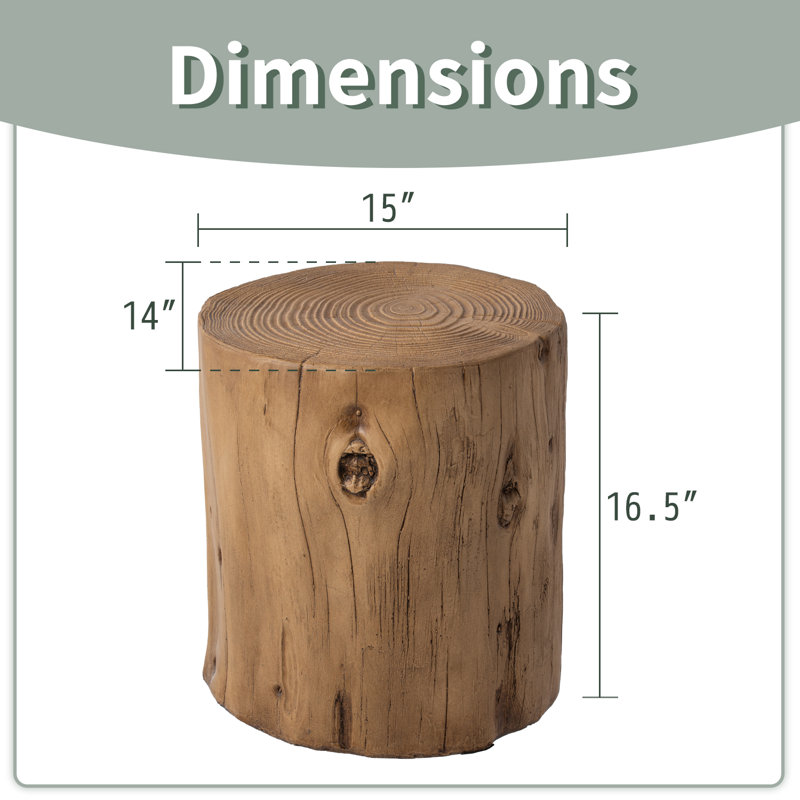 Cordale Concrete Top End Table, Light Oak