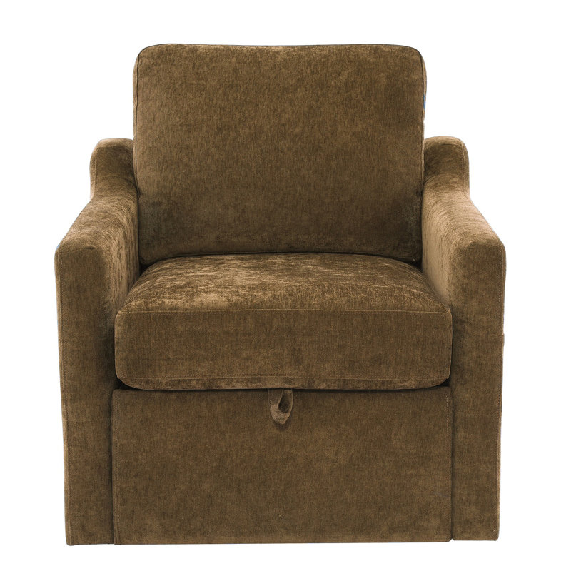 30'' Wide Swivel Armchair, Brown
