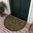 Amoura Geometric Tiled Medallion Recycled Rubber All Weather Outdoor Slice Door Mat-1830335045