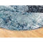 Tapis décoratif bleu noué à la main 8 pi 8 po de conception unique Chalino