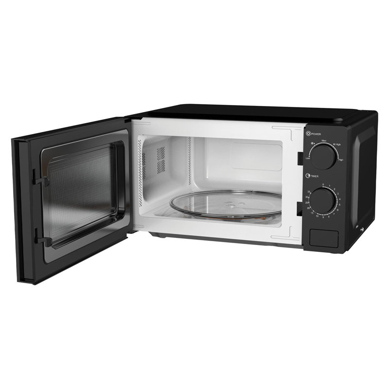 Igenix 44.4cm 0.02m³ L 700W - Watt Recirculating Countertop Microwave, Black