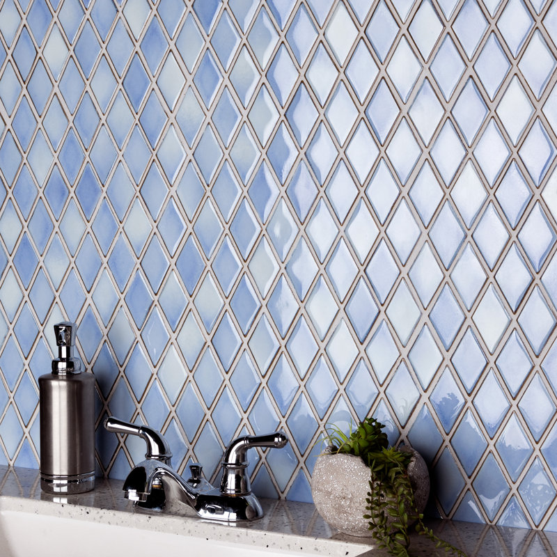Hudson 2" x 3" Porcelain Grid Mosaic Wall & Floor Tile, Multicolor