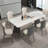 Natural Luxury Marble Rectangular Dining Tables-104311631