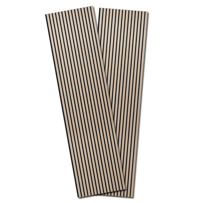 2 Pcs Acoustic Wood Wall Panelling, 3D Slat Wall Panelling for Wall and Ceiling Decor (31 sq.ft/Case)