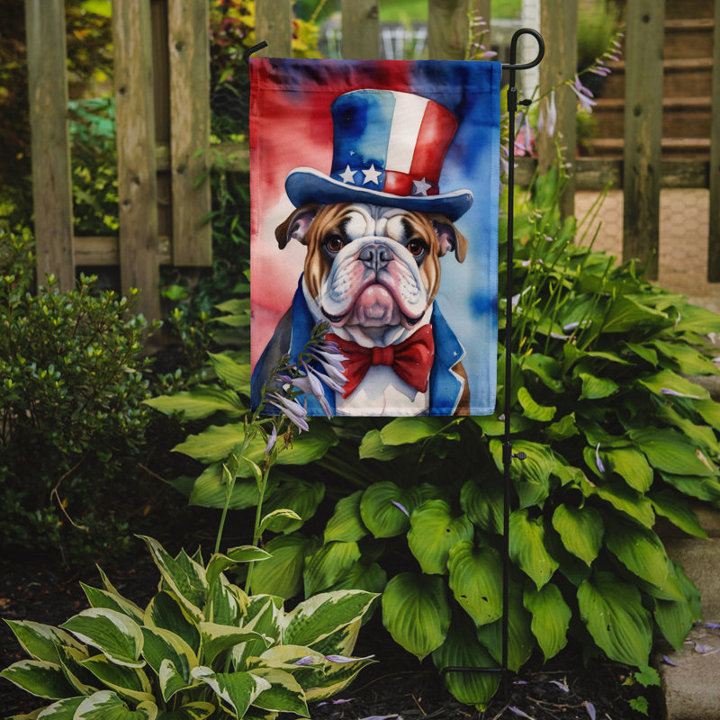 Drapeau patriotique du jardin américain, Bouledogue anglais brun