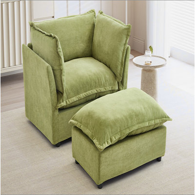 Chaise avec accoudoirs et fauteuil moelleux Modern Modern