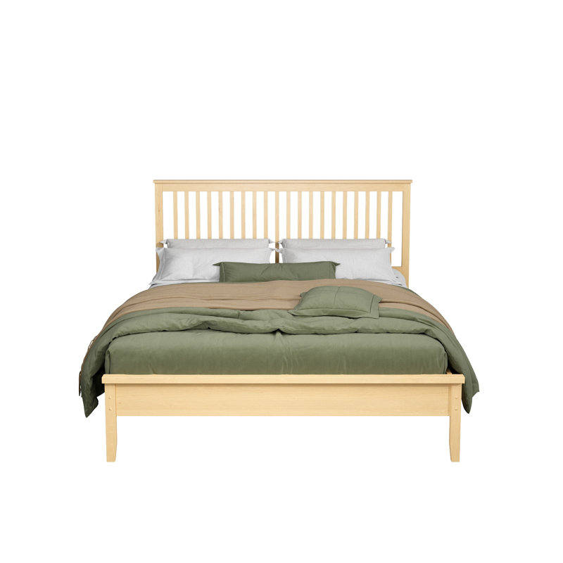 Lakehurst Upholstered Slat Bed, Natural, Full 