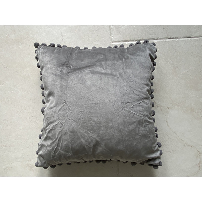  Coussin Pom Pom, gris