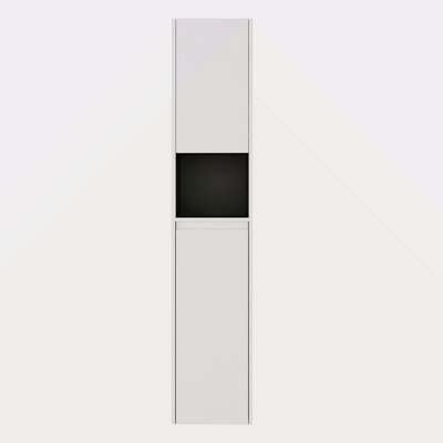 12" Bathroom Side Cabinet,2-Soft Close Doors,Float Mounting Design,12*2(KD-Packing)