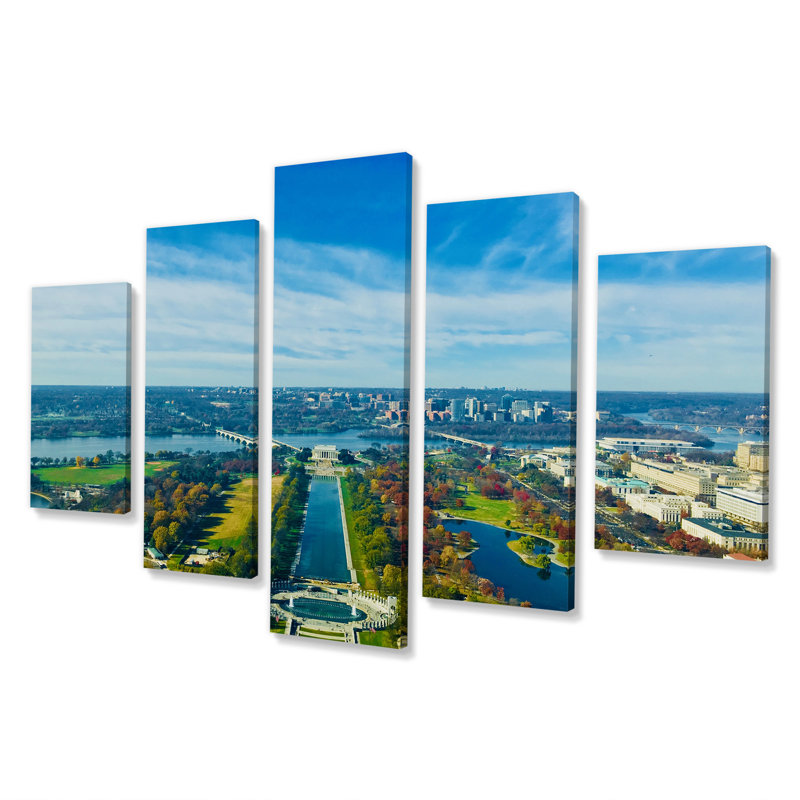 Magnifique paysage de Washington - impression sur toile de paysages - 5 panneaux