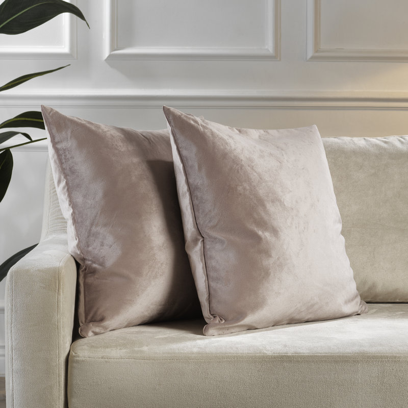 Matte Velvet Pillow Cover, 18" x 18", 18 Rose Taupe