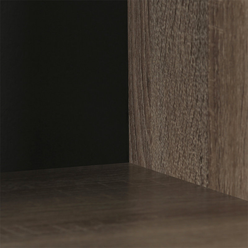 Anzalone 91.29 cm H x 61.01 cm W Cube Bookcase, Espresso