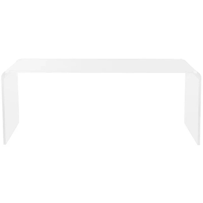 Addis 35'' Clear Acrylic Rectangular Coffee Table