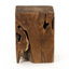 Duvall Teak Square Stool - Teak Root