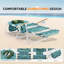 Chaise de plage pliante en aluminium avec porte-gobelet (ensemble de 1)-2005617497
