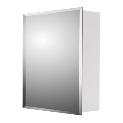 Armoire à pharmacie 1 porte sans cadre avec tablettes réglables Marcia