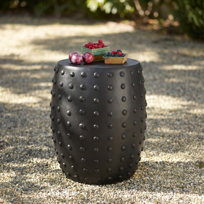 Evangelista Round Concrete Outdoor Side Table , 15.5 " W 15.5 " D