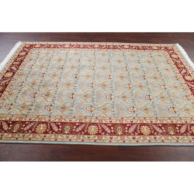 Tapis Kashan en laine noué à la main 6 x 9