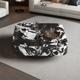 Italian marble square coffee table
