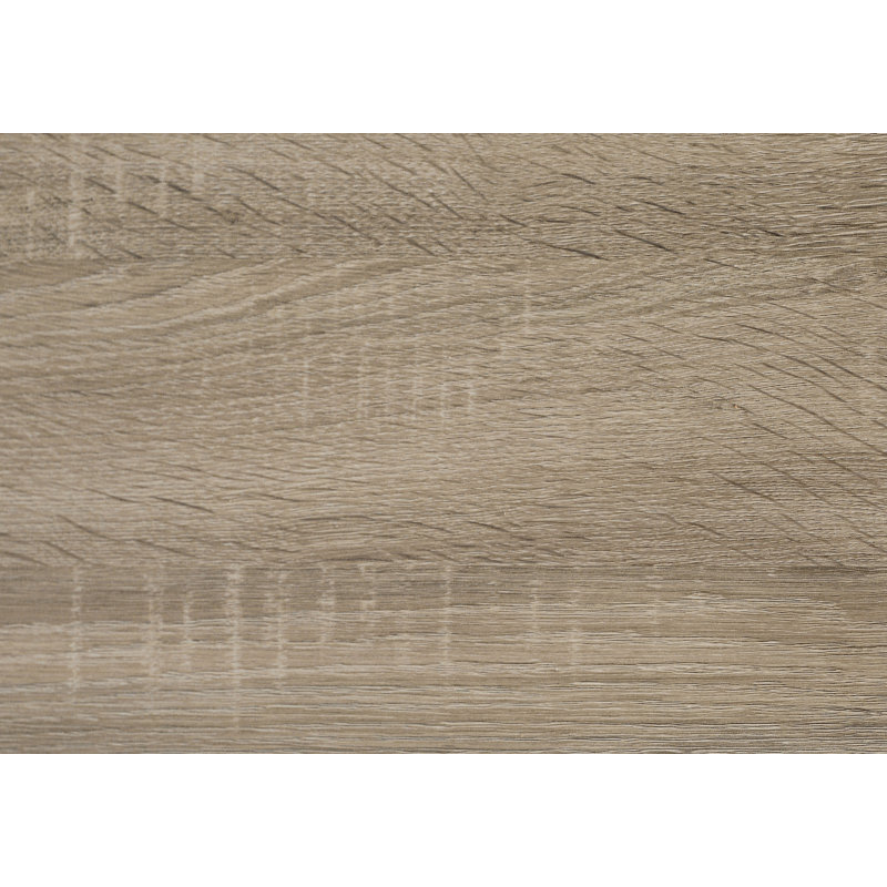 Table de salle à manger rectangulaire de 60 po en métal et stratifié pour la cuisine ou la salle à manger Dacian, Taupe foncé