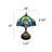 Simonetti Tiffany Table Stained Glass Liaison Lamp LED Bulb Included Dragonfly Base 10"W*10"D*14"H-385131125