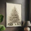 «Christmas Holiday Art CDLxxxvii», reproduction d'art encadrée - bois massif-877951459