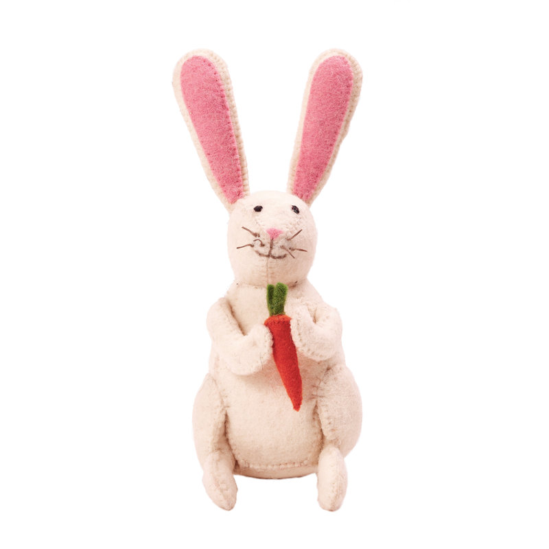 Handmade Hand Felted Wool Easter Bunny