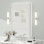Miroir de salle de bain mural en verre trempé et métal Molly