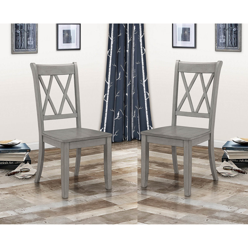 Ensemble de 2 chaises d'appoint Casual, Gris