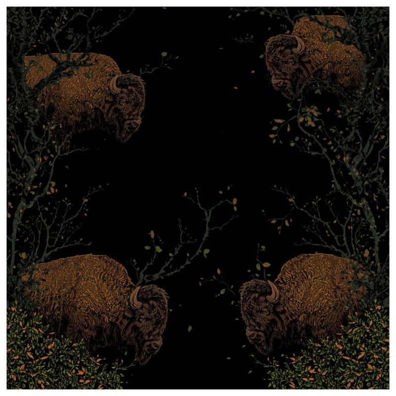 Édredon Buffalo In Woodland Scene, Twin Extra Long