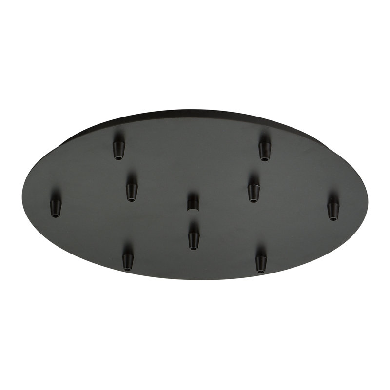 Pavillon multi-port 9 lumières Bernardston, Bronze huilé