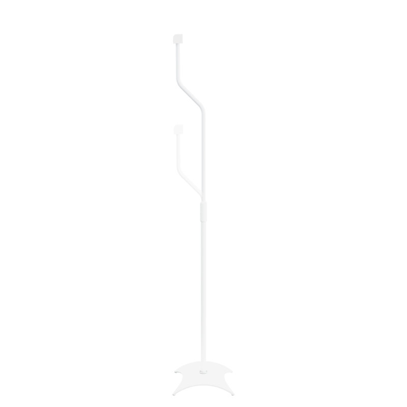 42.2'' Adjustable Height Speaker Stand, White