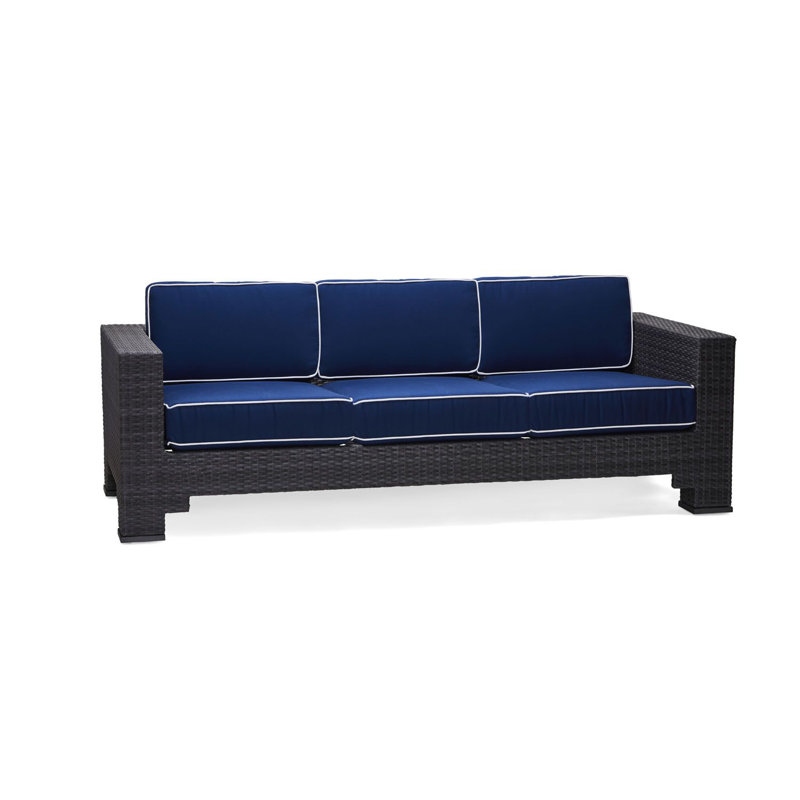 Lorenzo By Alexa Hampton Sofa, Dove Gray, Augustine Alloy