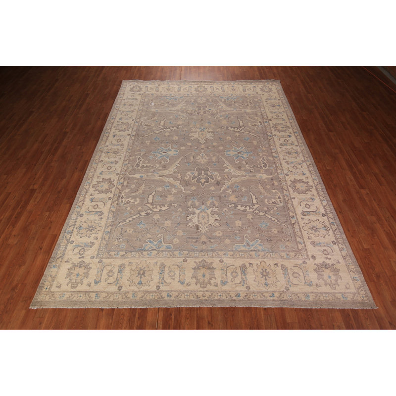 Tapis gris anthracite et gris en nouvel âge 11 pi 8 po x 8 pi 8 po One-of-a-Kind