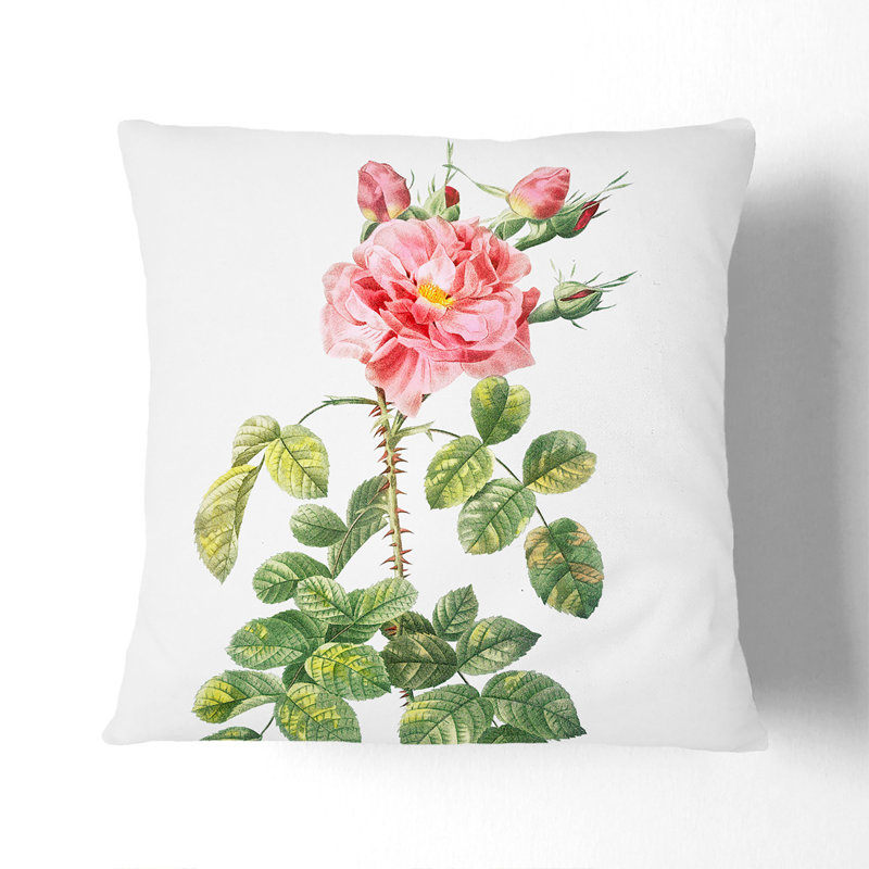 Square Throw Cushion, White, 55cm H x 55cm W x 20cm D