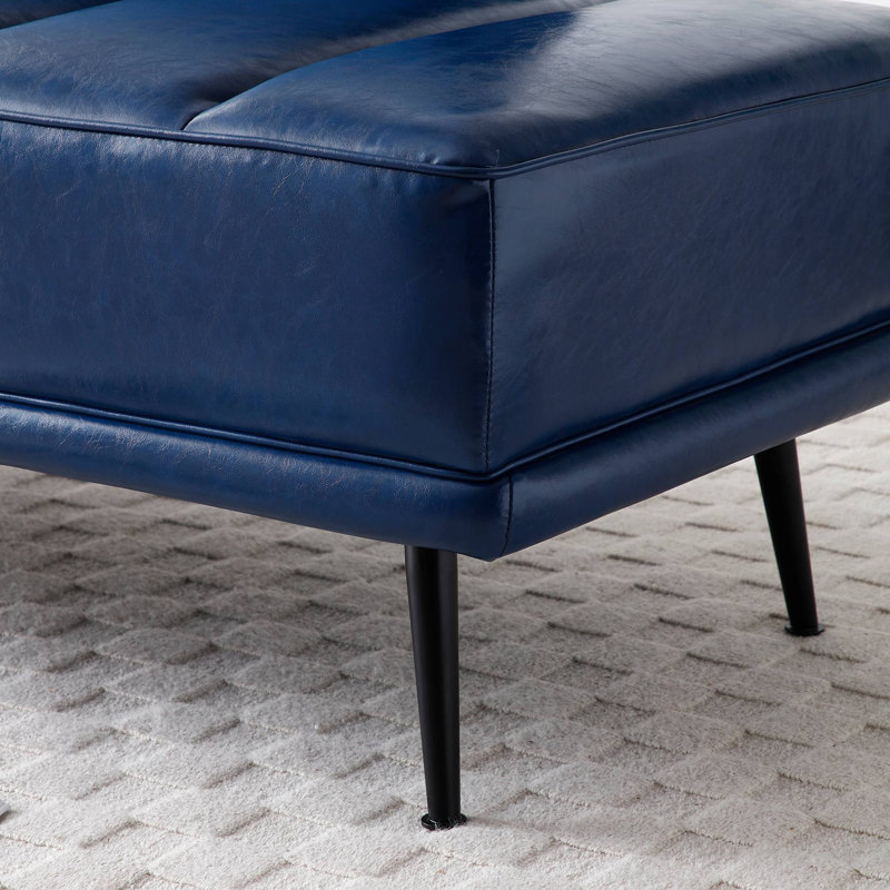 With side table, 360 degree swivel tray sofa, Blue
