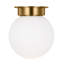 Single Light Glass Flush Mount-2005668787