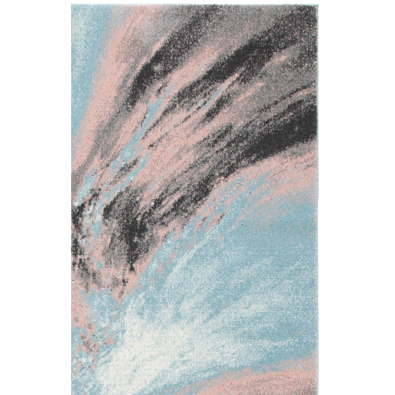 Donnovan Performance Abstract Rug, Runner 2'3" x 10'