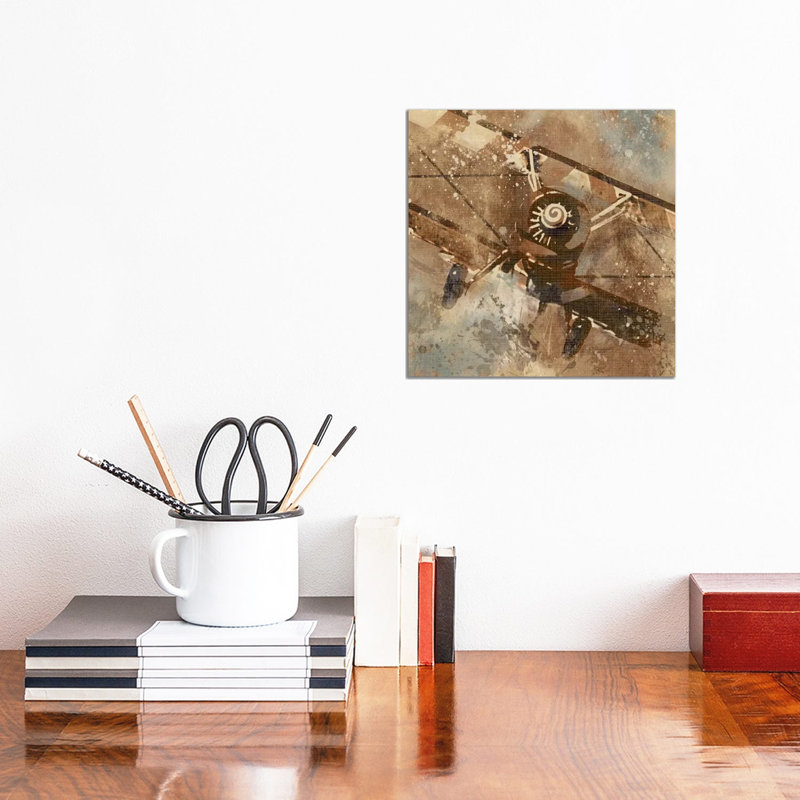 Live To Ride III by Carol Robinson - Painting on Canvas, 30.48 cm H x 30.48 cm W, Wrapped Canvas