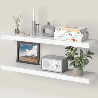 Miami 36" W x 8" D Floating Shelves with Invisible Wall Mount Brackets