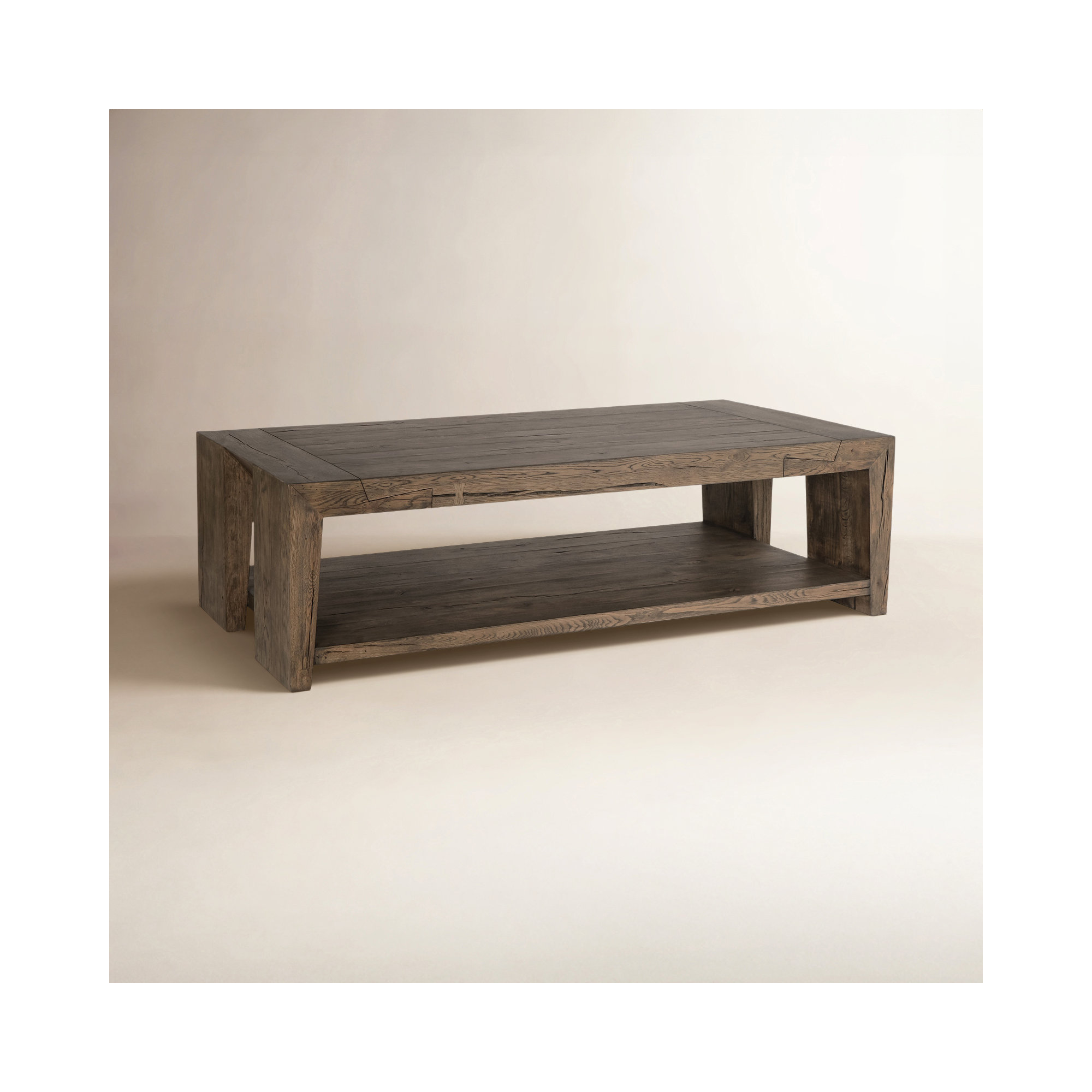 Alena Reclaimed Oak Coffee Table, Brown