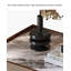 Table de chevet moderne de style tiroir, fabriquée en placage de bois de noyer et en cuir de selle, convient aux chambres à coucher