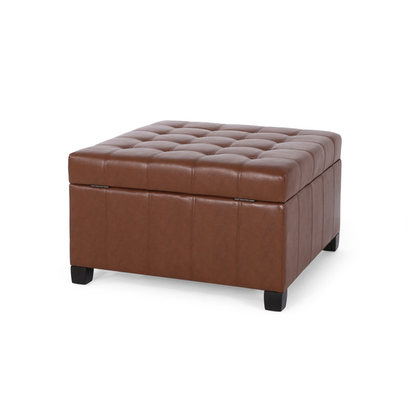 Modern Style Ottoman, Light Brown