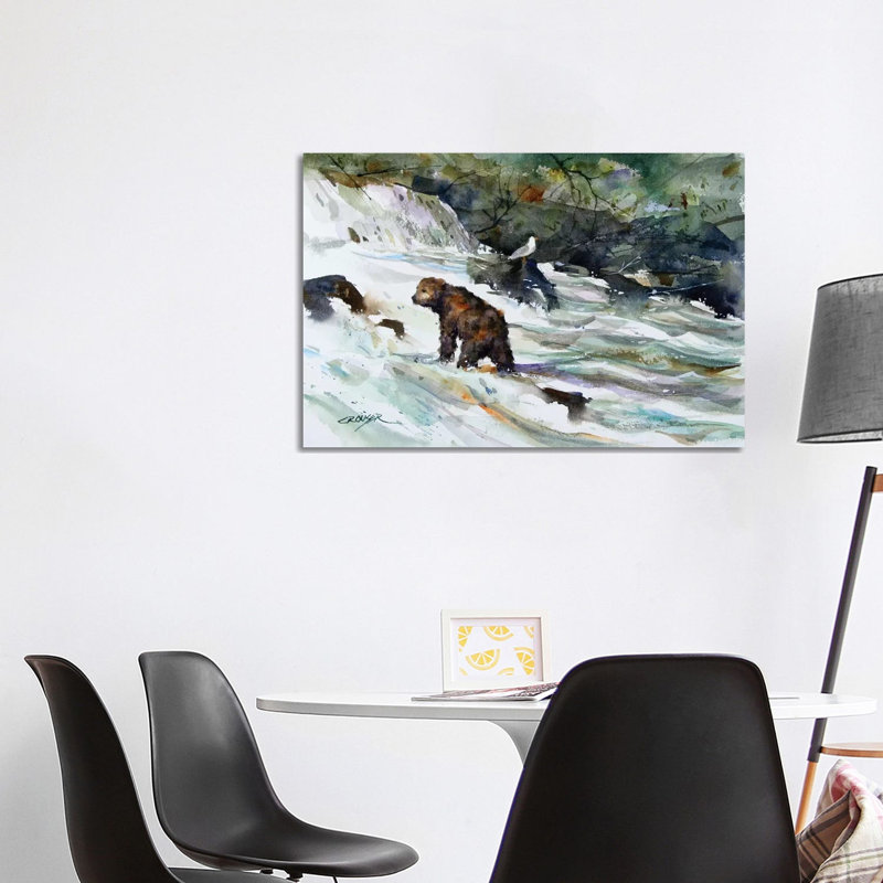 King Of The Rapids by Dean Crouser - Painting on Canvas, 101.6 cm H x 66.04 cm W x 1.91 cm D, Wrapped Canvas