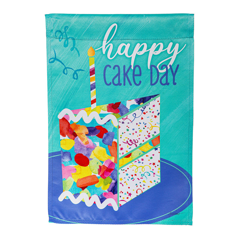 Drapeau de jardin réversible Birthday Party