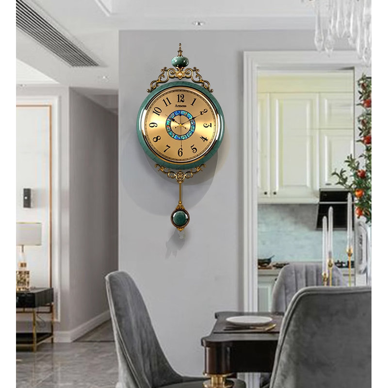 Horloges murales vertes 22,05 po
