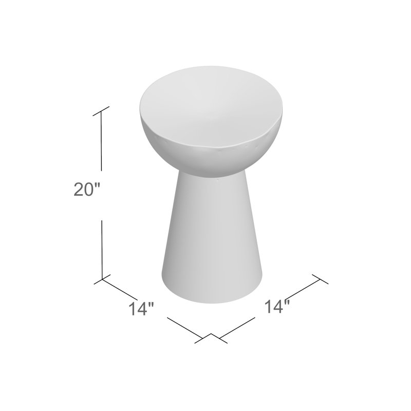 Table d'appoint Dolina, Cuivre