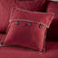 Housse de lit de jour 6 pièces en tissu écossais réversible rouge avec bourre en coton pour une literie durable et confortable